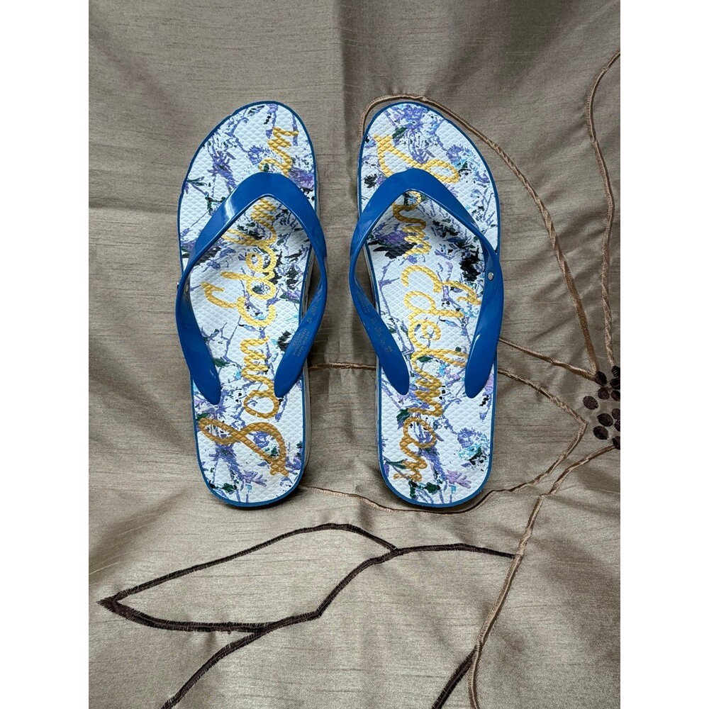Sam Edelman Kylee Women Floral Thong Platform Flip Flops Size 9M Comfort & Class